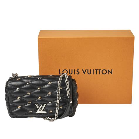 louis vuitton black leather shoulder bag|louis vuitton black quilted handbag.